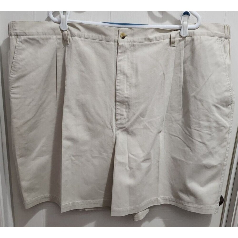 NWT Knightsbridge Beige Wrinkle Resistant Big Men's Shorts Size 50 100% Cotton‎